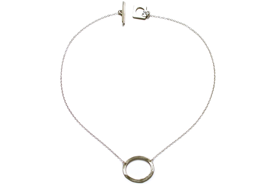silver oval neckpiece   $110.00   item 05-084 