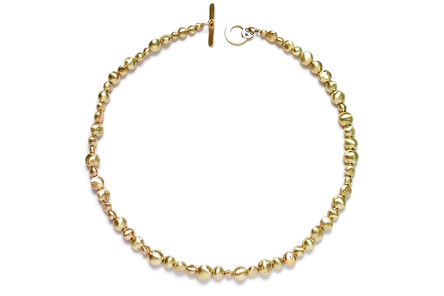 10K gold nugget (long drilled) neckpiece   $4,495.00   item 06-123 