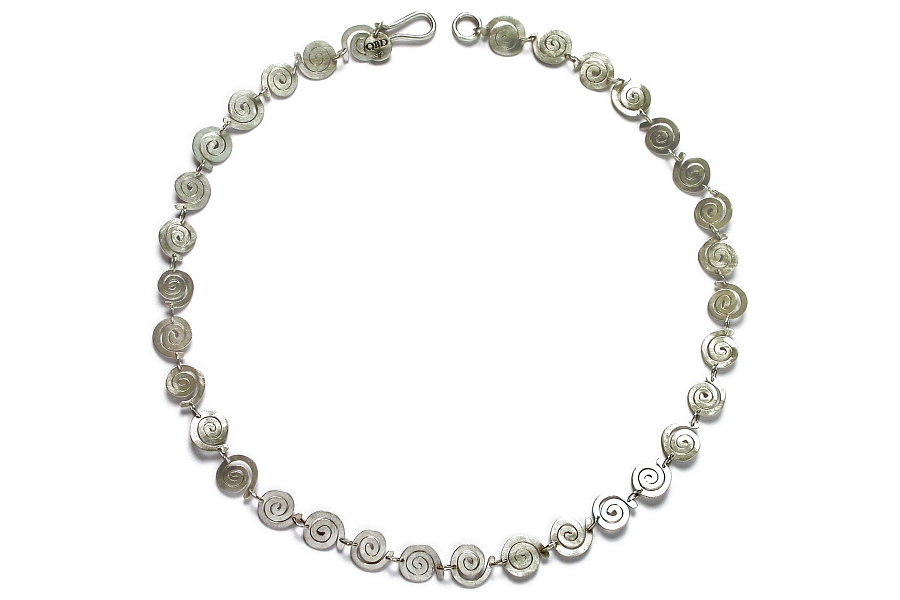 small silver spiral neckpiece   $320.00   item 06-129 