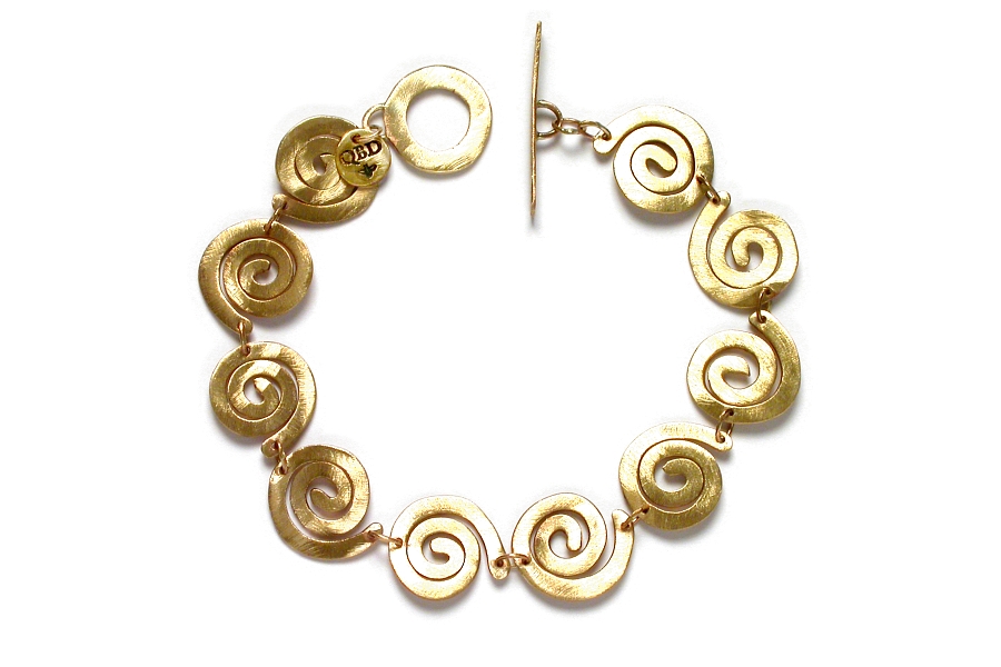 large 10K gold spiral bracelet   $580.00   item 06-130 