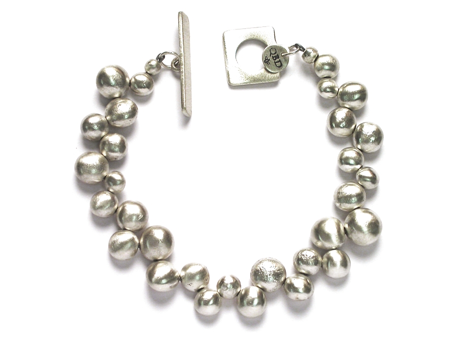 silver nugget 'bubble' bracelet   $480.00   item 06-201 