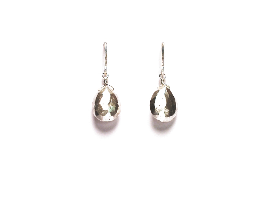 medium silver briolette earrings   $95.00   item 06-223 