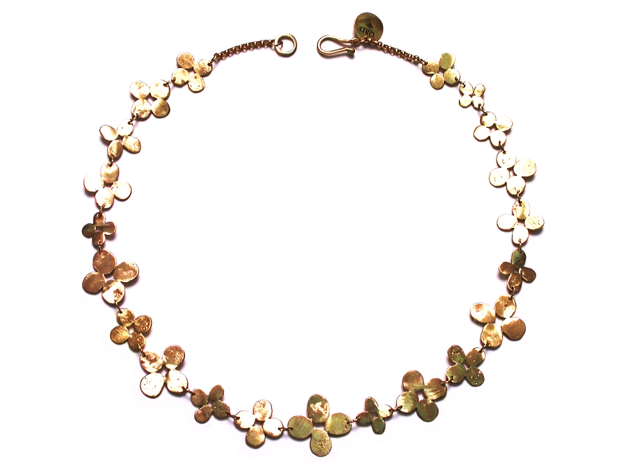 multi 10K gold bloom neckpiece   $1,495.00   item 06-240 