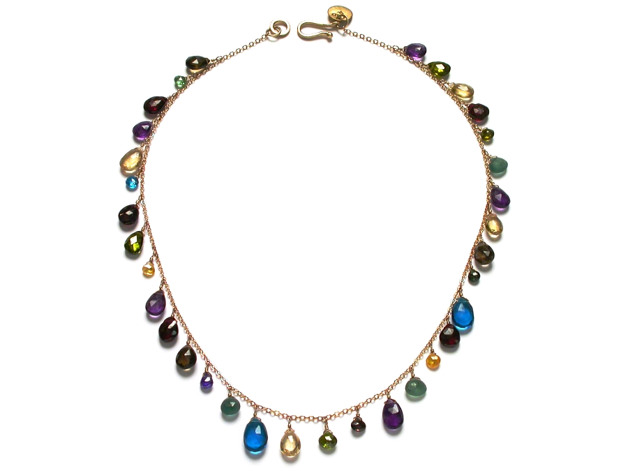 'LUX' briolette neckpiece   $280.00   item 07-215 