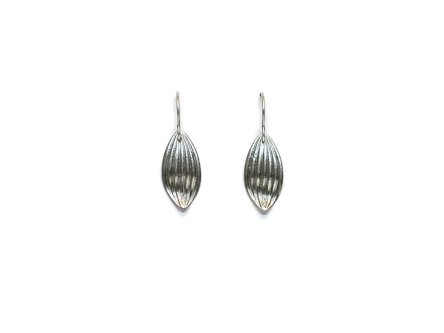 silver 'leaf' earrings   $95.00   item 09-126 