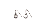 small silver disc earrings   $40.00   item 03-013 