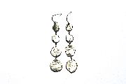 4 silver disc earrings   $150.00   item 03-020 