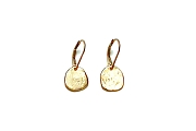 gold disc earrings   $195.00   item 03-023 
