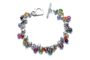 multicolour & silver nugget bracelet   $320.00   item 03-035 