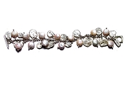 coin pearl & silver disc charm bracelet   $320.00   item 03-082 