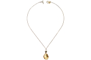 gold disc & silver nugget neckpiece   $280.00   item 04-050 