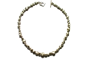 long-drilled silver nugget neckpiece   $695.00   item 04-068 