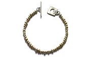 gold & silver mini-nugget bracelet   $795.00   item 04-162 