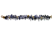 gold drop & iolite briolette bracelet   $395.00   item 04-183 