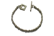 silver mini-nugget bracelet   $240.00   item 04-406 