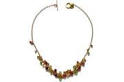 'citrus' on gold cluster neckpiece   $360.00   item 04-424 