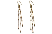 gold mini-nugget cascade earrings   $395.00   item 04-425 