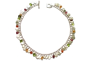citrus' silver mini-disc briolette charm neckpiece   $795.00   item 04-433 