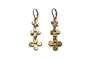 gold 3 bloom earrings   $350.00   item 04-468 