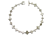 silver bloom neckpiece   $440.00   item 04-482 