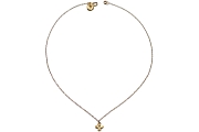 gold mini bloom pendant on chain   $140.00   item 04-484 