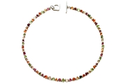 silver mini-nugget & citrus neckpiece   $395.00   item 05-023 
