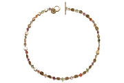 gold mini-disc & citrus neckpiece   $995.00   item 05-081 
