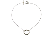 silver oval neckpiece   $110.00   item 05-084 