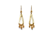 10K gold open drop & 22K gold bead earrings   $180.00   item 06-106 