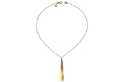10K gold long flat drop neckpiece   $150.00   item 06-125 