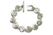 large silver spiral bracelet   $280.00   item 06-133 