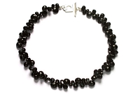mixed onyx & black cz briolette neckpiece   $295.00   item 06-219 
