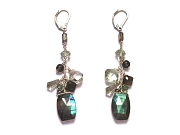 labradorite & green amethyst gypsy earrings   $165.00   item 06-229 