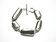 chunky silver slab bracelet   $695.00   item 06-236 