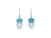 blue hydrothermal quartz onion-cut briolette earrings   $55.00   item 07-103 