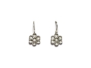 simple silver indian flower earrings   $80.00   item 07-117 