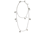 mixed silver indian charm extralong neckpiece   $460.00   item 07-120 