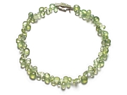 mixed prehnite briolette neckpiece   $340.00   item 07-121 