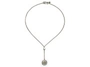 silver buddha-feet indian charm Y neckpiece   $130.00   item 07-125 