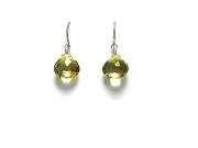 lemon quartz briolette earrings   $50.00   item 07-127 