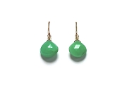 chrysophase briolette (on 14K gold filled hooks) earrings   $75.00   item 07-144 
