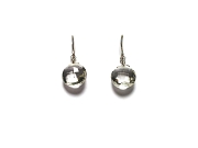 rock crystal coin briolette earrings   $40.00   item 07-145 