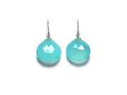 extra large chalcedony briolette earrings   $95.00   item 07-148 