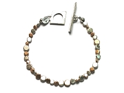 silver & gold dot bracelet   $560.00   item 07-171 
