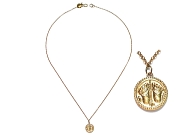10K gold buddha-feet charm 18 inch neckpiece   $340.00   item 07-172 