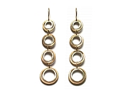 gold & silver 4 double link earrings   $395.00   item 07-200 
