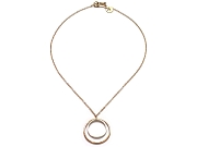 gold & silver double link pendant neckpiece   $220.00   item 07-201 