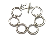 silver double link bracelet   $295.00   item 07-203 