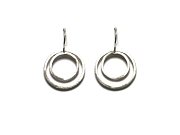 silver double link earrings   $75.00   item 07-206 