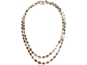 gold & silver mini-disc 42 inch neckpiece   $2,995.00   item 07-224 